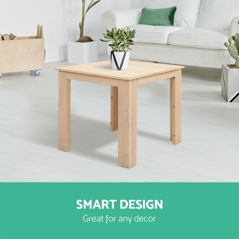 Outdoor Chairs: Gardeon Coffee Side Table Wooden Desk Outdoor Furniture Camping Garden Natural