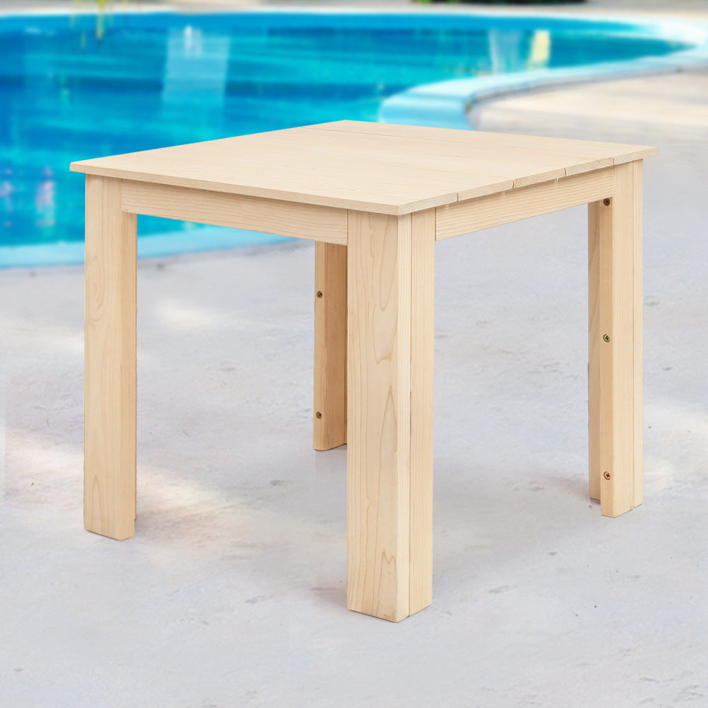 Outdoor Chairs: Gardeon Coffee Side Table Wooden Desk Outdoor Furniture Camping Garden Natural