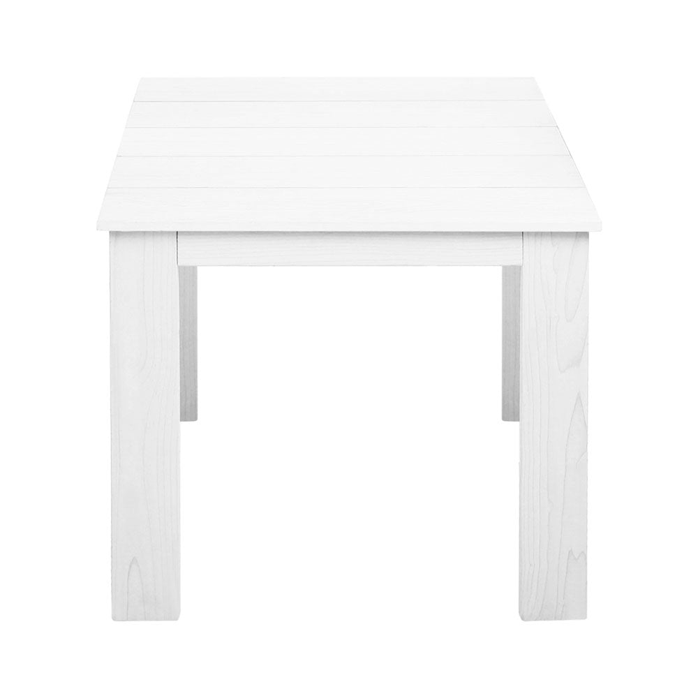 Outdoor Tables: Gardeon Coffee Side Table Wooden Desk Outdoor Furniture Camping Garden White