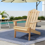 Outdoor Chairs: Gardeon Adirondack Outdoor Chairs Wooden Beach Chair Patio Furniture Garden Natural