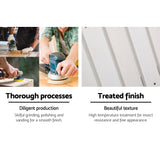 Gardeon Adirondack Outdoor Chairs Wooden Beach Chair Patio Furniture Garden White