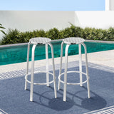 Outdoor Chairs: Gardeon 2x Outdoor Bar Stools Aluminum