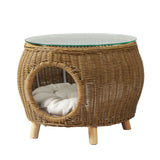 Outdoor Chairs: Gardeon Coffee Side Table Wicker Aluminium Desk Pet Bed Storage Outdoor Furniture