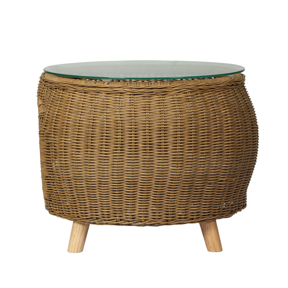 Outdoor Chairs: Gardeon Coffee Side Table Wicker Aluminium Desk Pet Bed Storage Outdoor Furniture