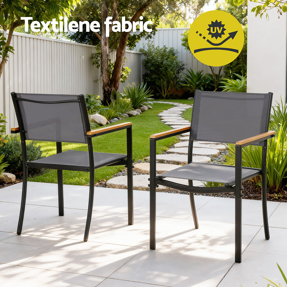 Outdoor Dining Sets: Gardeon 7PCS Outdoor Dining Set Table and Chairs Patio Garden Furniture Bistro Set