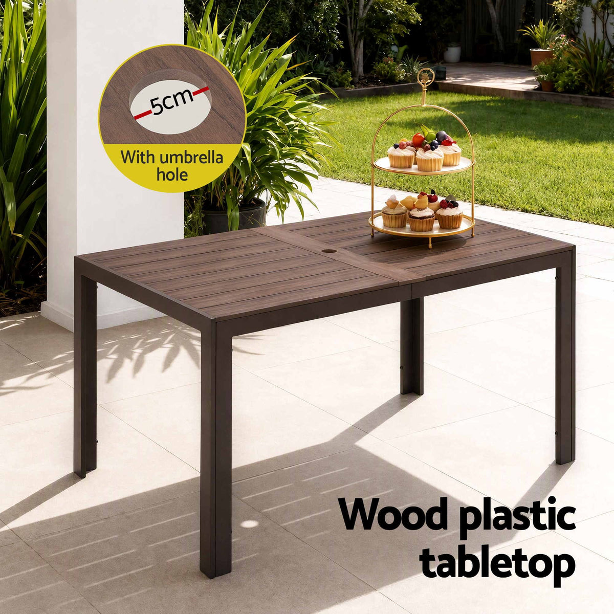 Gardeon 7PCS Outdoor Dining Set Patio Furniture Table and Chairs Garden Coffee