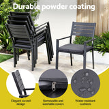 Gardeon Outdoor Dining Set 9PCS Aluminum Extendable Table Chairs Patio Furniture