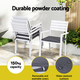 Outdoor Dining Sets: Gardeon Outdoor Dining Set 5 Piece Aluminum WPC Tabletop Patio Furniture