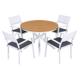 Outdoor Dining Sets: Gardeon Outdoor Dining Set 5 Piece Aluminum WPC Tabletop Patio Furniture