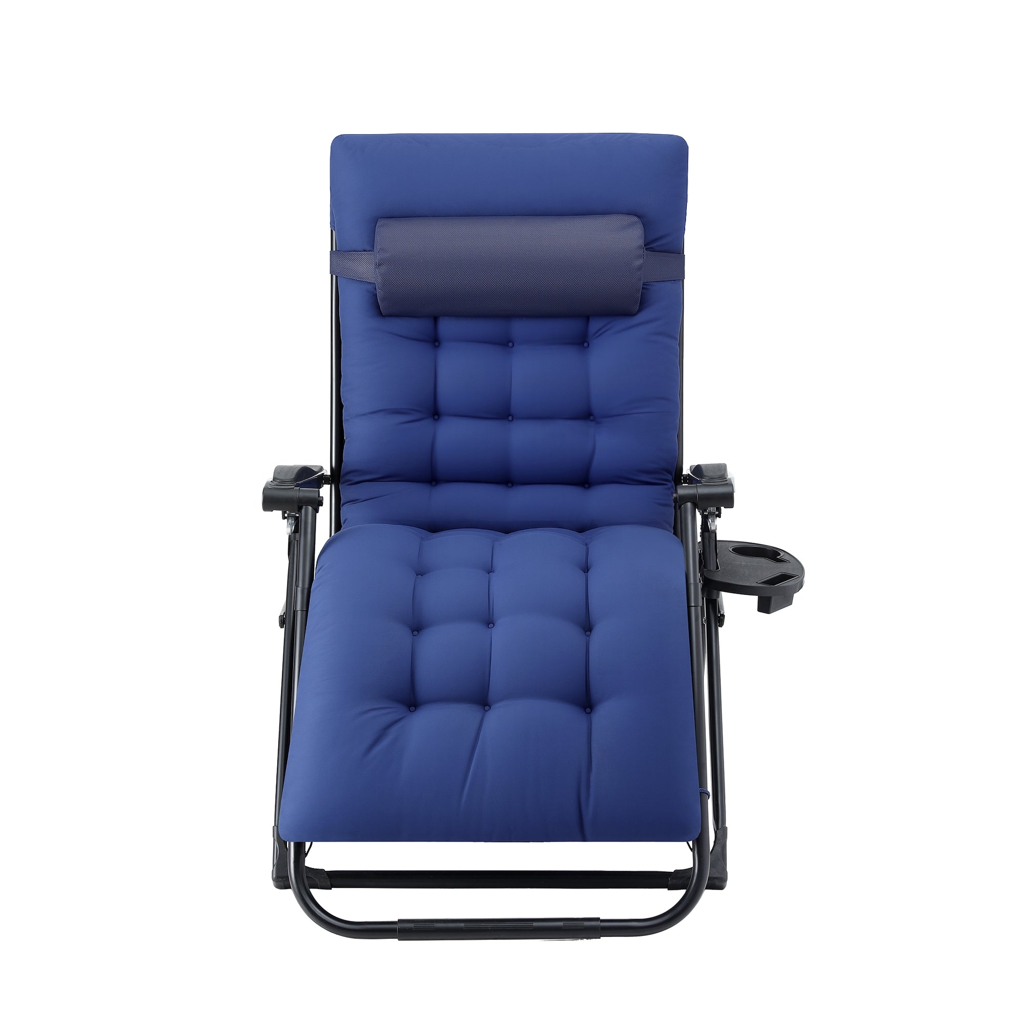 Outdoor Chairs: Gardeon Sun Lounge Lounger Folding Camping Zero Gravity Chair Outdoor Furniture XL Blue