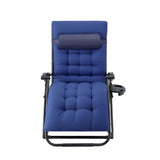 Outdoor Chairs: Gardeon Sun Lounge Lounger Folding Camping Zero Gravity Chair Outdoor Furniture XL Blue