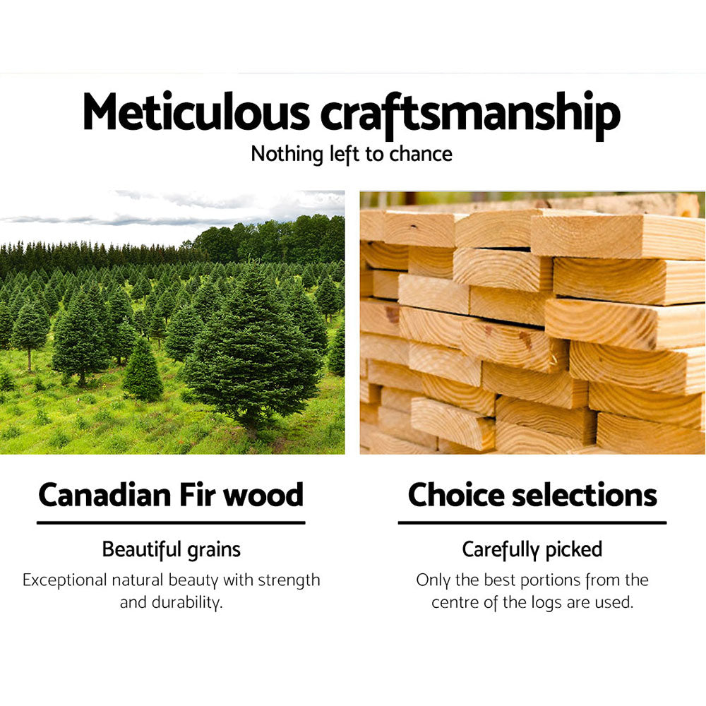 Outdoor Chairs: Gardeon Outdoor Storage Bench Box Wooden Garden Chair 2 Seat Timber Furniture