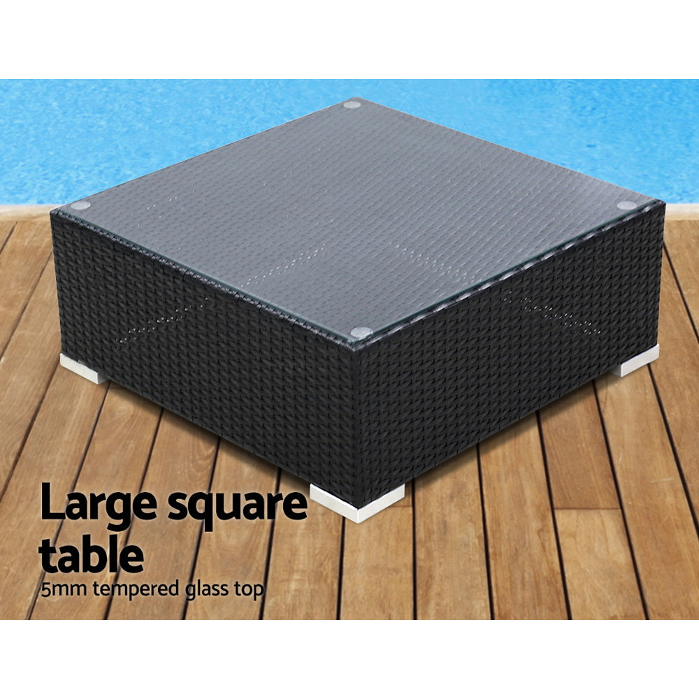 Outdoor Sofas & Lounge Sets: Gardeon 7-Piece Outdoor Sofa Set Wicker Couch Lounge Setting Cover