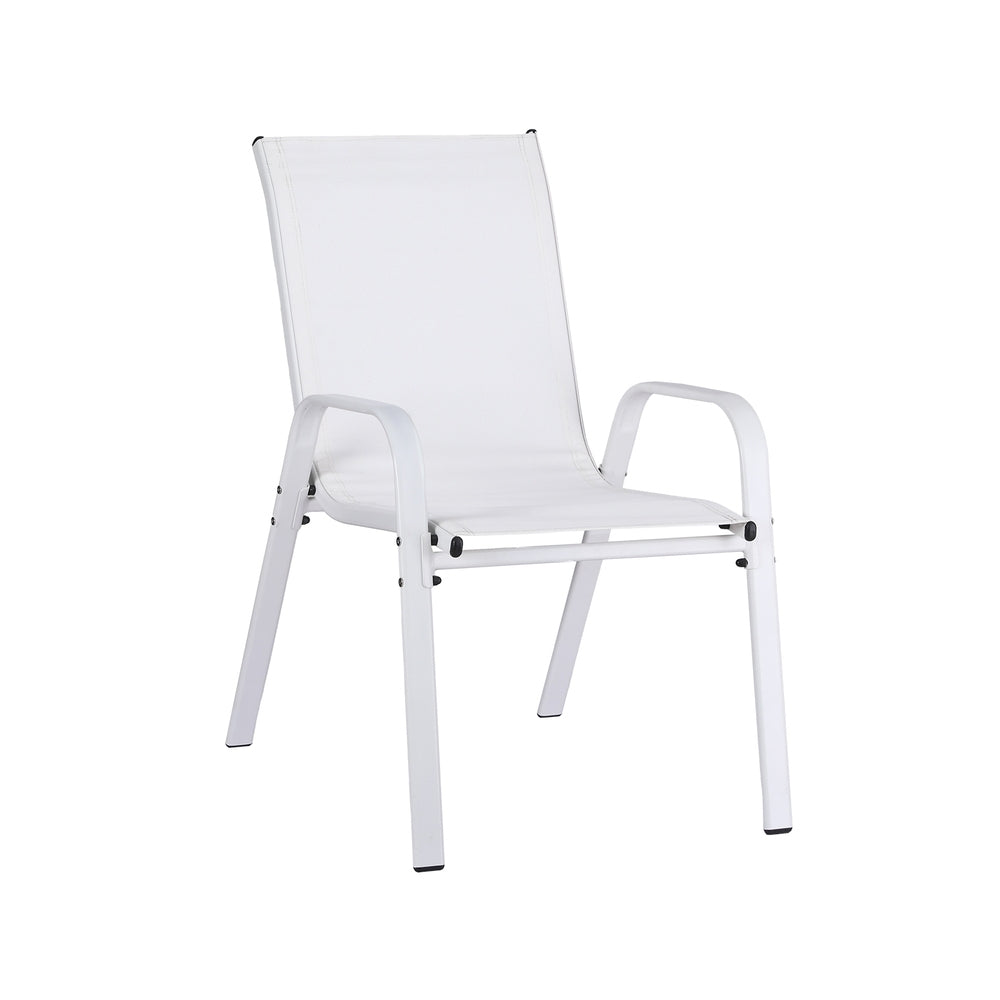 Outdoor Chairs: Gardeon 6PC Outdoor Dining Chairs Stackable Lounge Chair Patio Furniture White