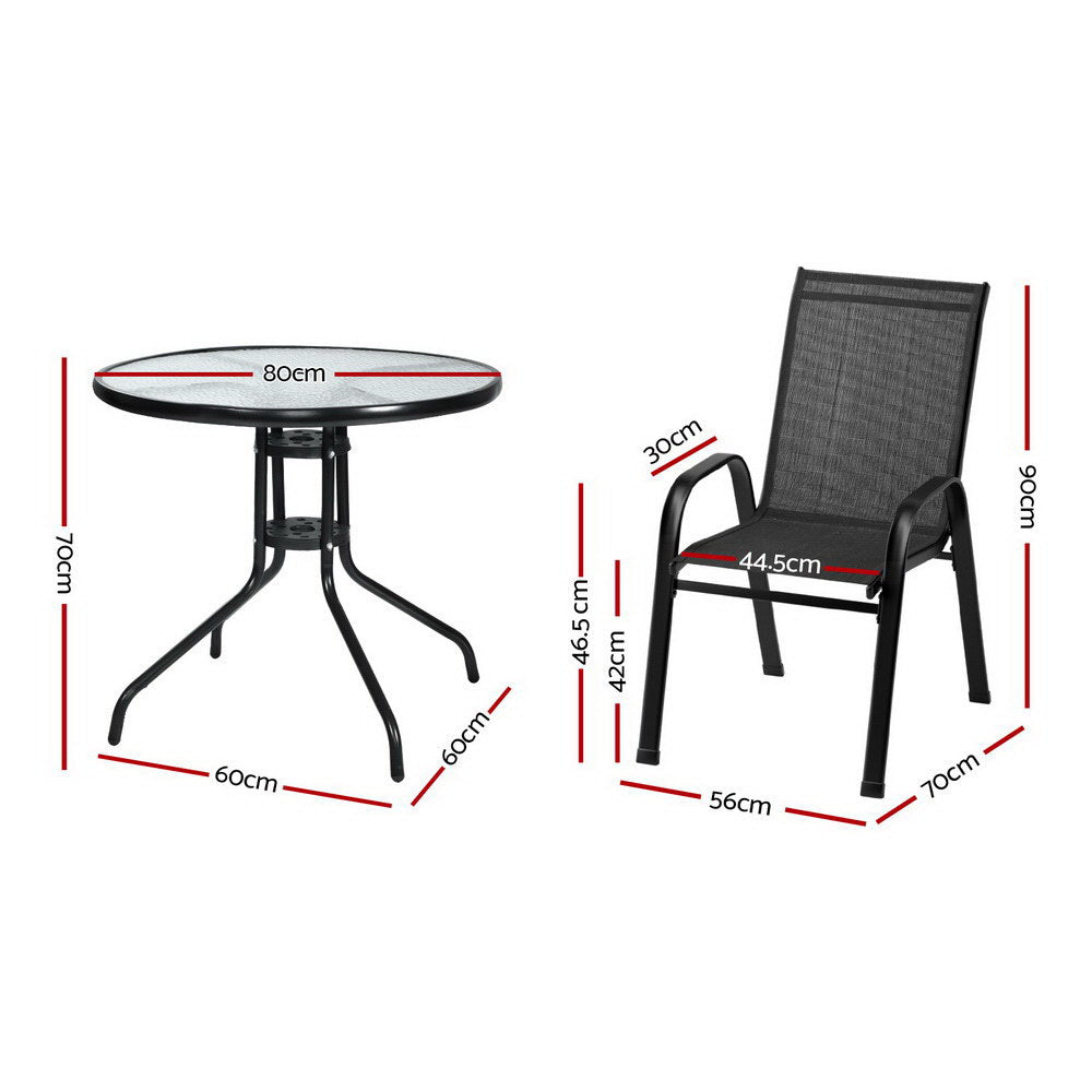 Outdoor Dining Sets: Gardeon Outdoor Dining Set Table and Chairs Patio Garden Furniture Bistro Set