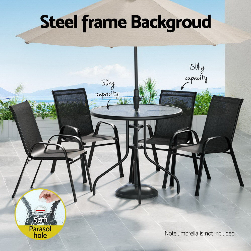 Outdoor Dining Sets: Gardeon Outdoor Dining Set Table and Chairs Patio Garden Furniture Bistro Set