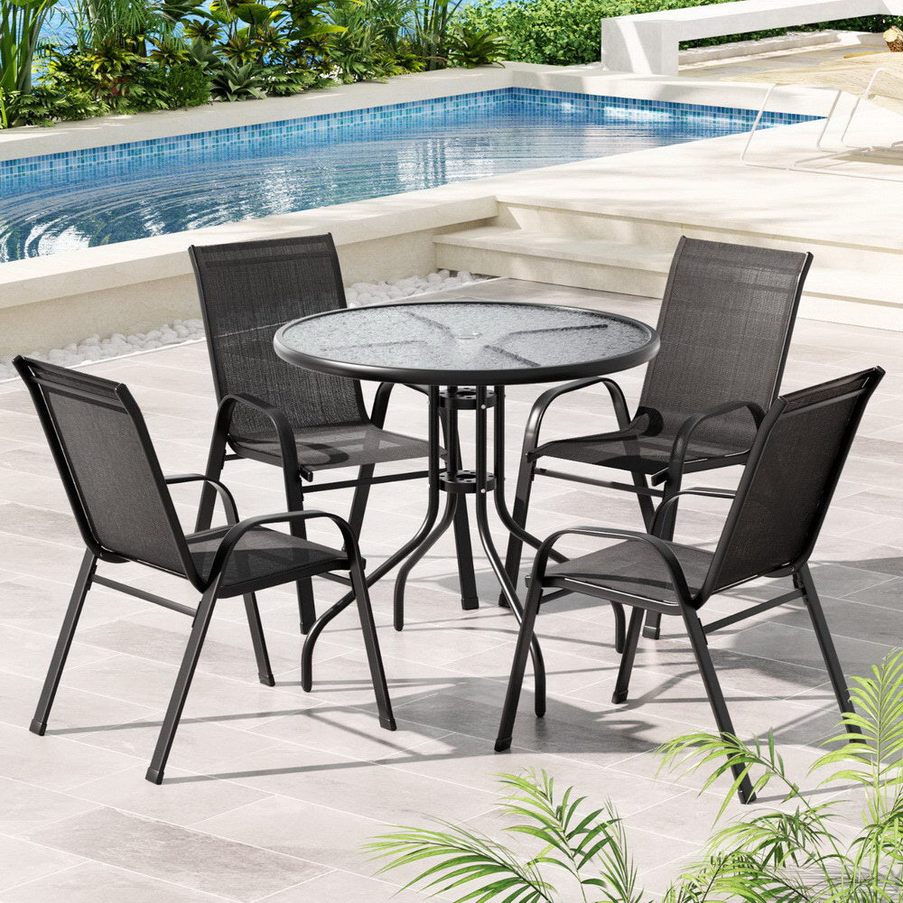 Outdoor Dining Sets: Gardeon Outdoor Dining Set Table and Chairs Patio Garden Furniture Bistro Set