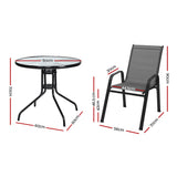 Outdoor Dining Sets: Gardeon Outdoor Dining Set Table and Chairs Patio Garden Furniture Bistro Set