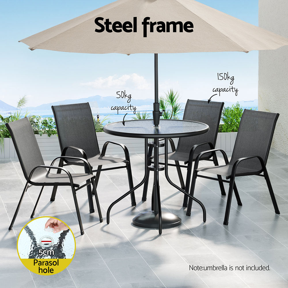 Outdoor Dining Sets: Gardeon Outdoor Dining Set Table and Chairs Patio Garden Furniture Bistro Set