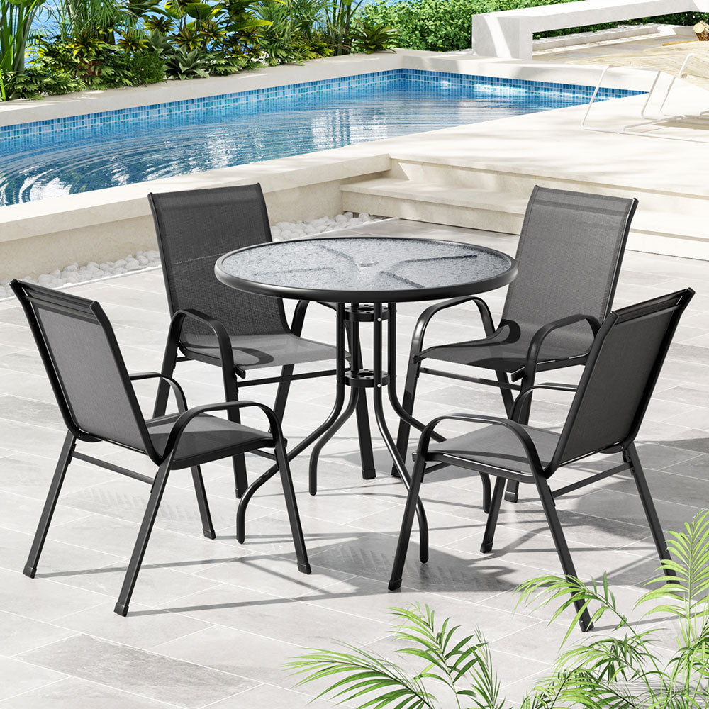 Outdoor Dining Sets: Gardeon Outdoor Dining Set Table and Chairs Patio Garden Furniture Bistro Set