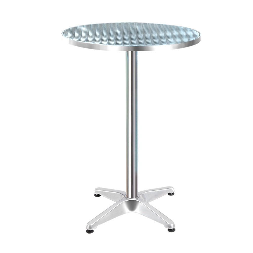 Outdoor Sofas & Lounge Sets: Gardeon Outdoor Bar Table Adjustable Aluminium Round 70/110cm