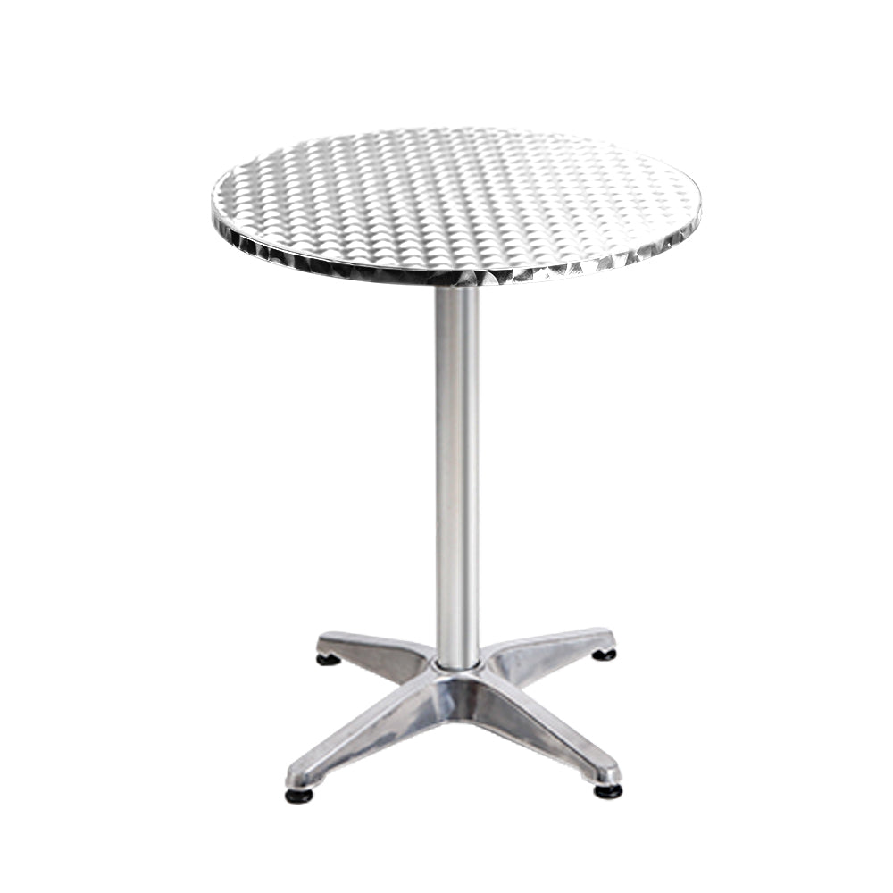 Outdoor Tables: Gardeon Set of 2 Outdoor Bar Table Aluminium Round 70/110CM