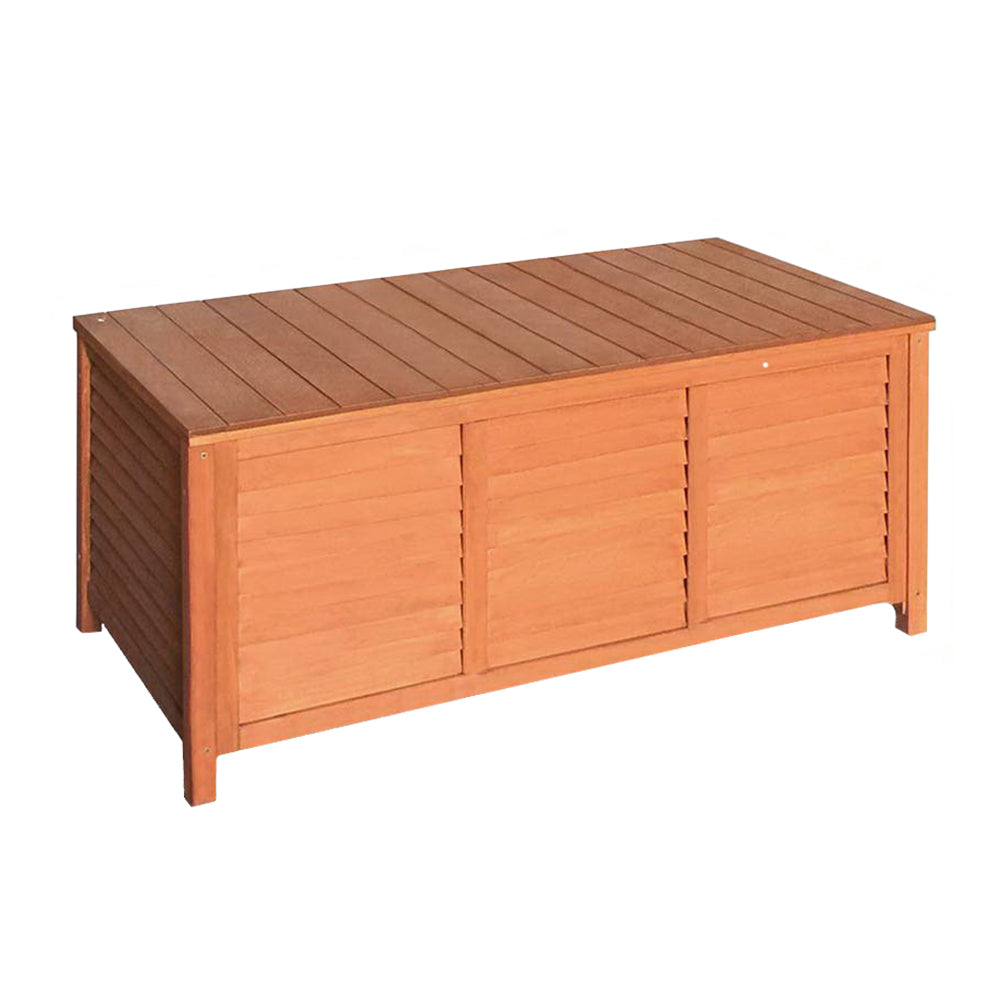 Outdoor Chairs: Gardeon Outdoor Storage Bench Box 210L Wooden Patio Furniture Garden Chair Seat