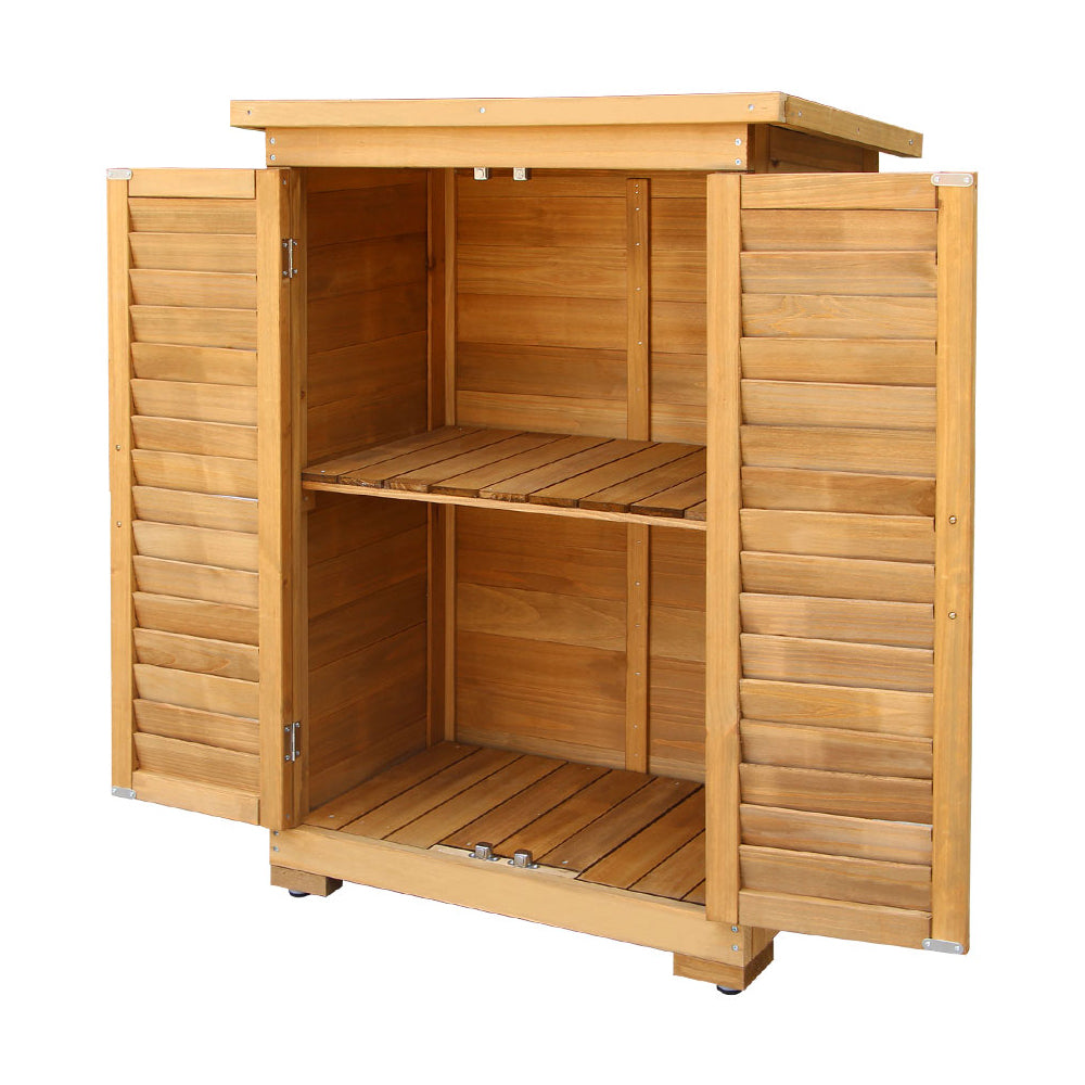 Storage Cabinets: Gardeon Portable Wooden Garden Storage Cabinet
