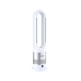 Electric Heaters: Devanti Bladeless Tower Fan Heater and Cooler 2in1 Portable Oscillation Fan for Bedroom Room Office Use White