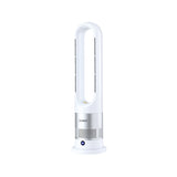 Electric Heaters: Devanti Bladeless Tower Fan Heater and Cooler 2in1 Portable Oscillation Fan for Bedroom Room Office Use White