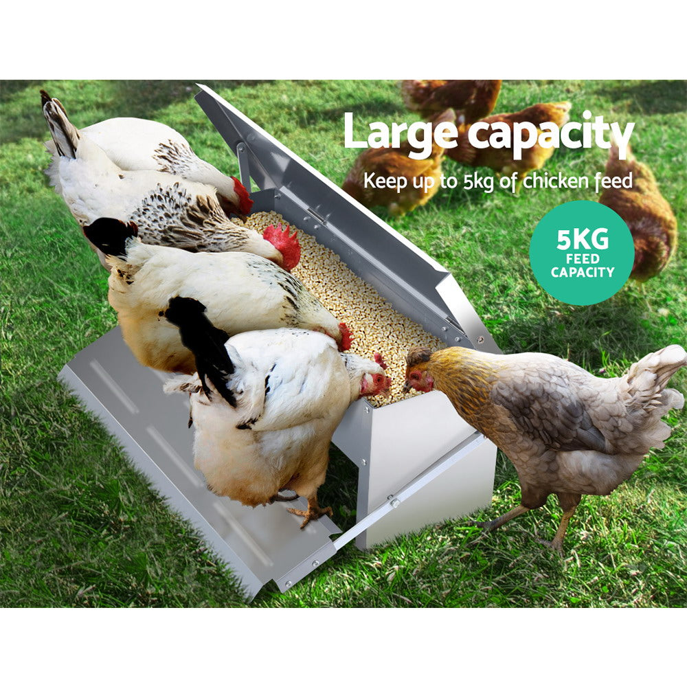 Farm Equipment: Giantz Chicken Feeder 5KG Automatic Auto