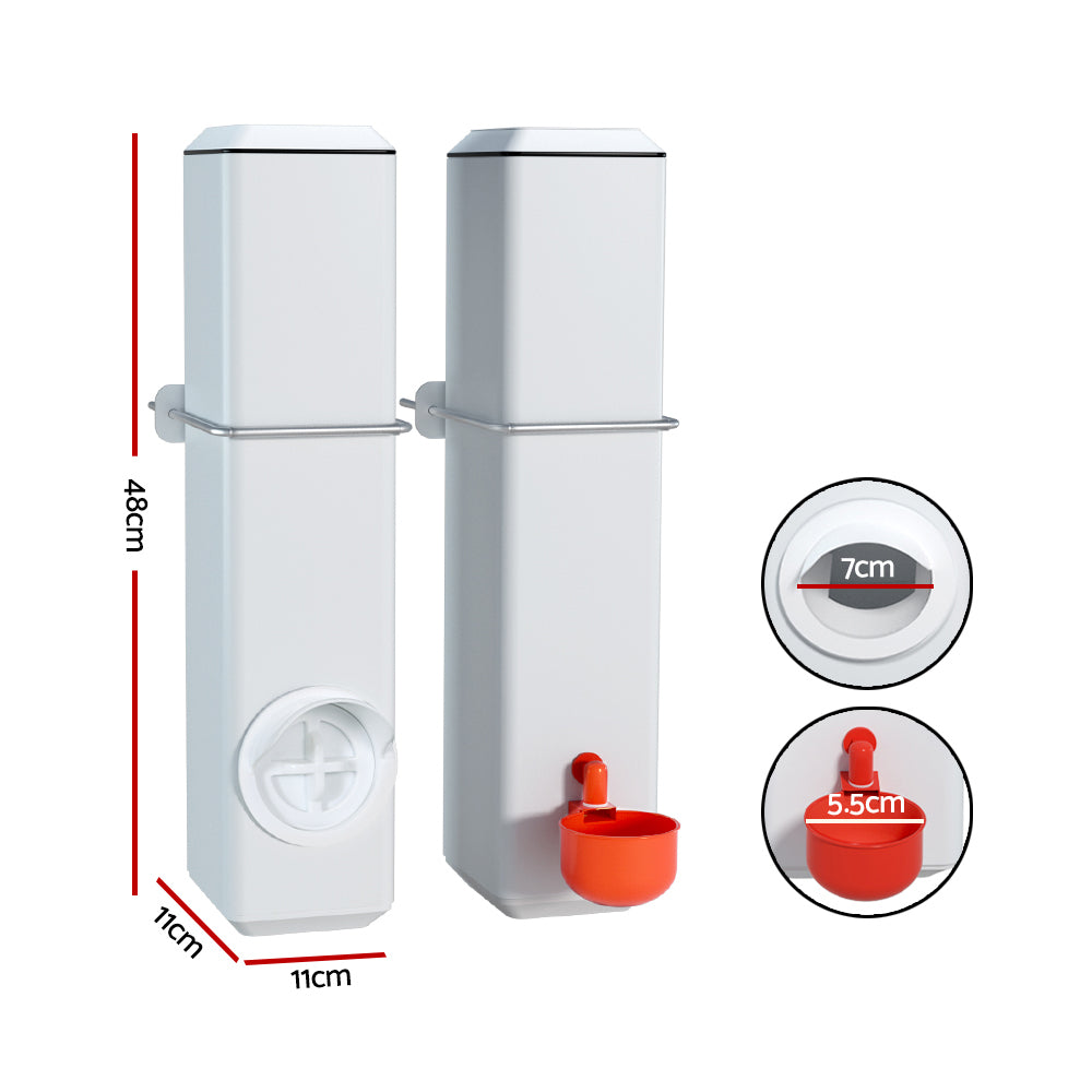 Farm Equipment: Giantz Chicken Feeder 4L Water Dispenser Automatic Waterer