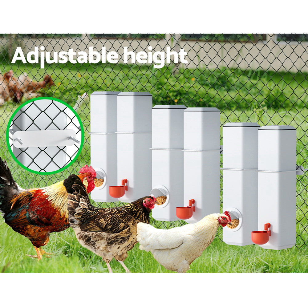 Farm Equipment: Giantz Chicken Feeder 4L Water Dispenser Automatic Waterer