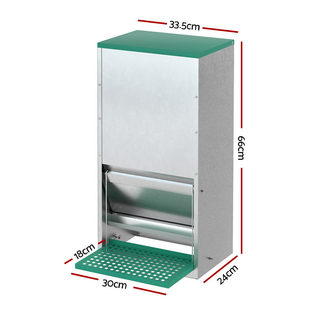 Farm Equipment: Giantz Automatic Chicken Feeder Port Coop Chick Poultry Treadle Self Opening