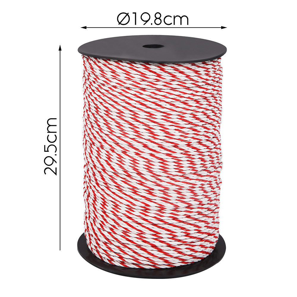 Fencing: Giantz Electric Fence Poly Rope 2x 500M