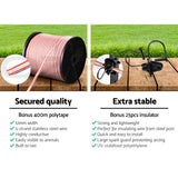 Fencing: Giantz Electric Fence Poly Tape 400M Insulator