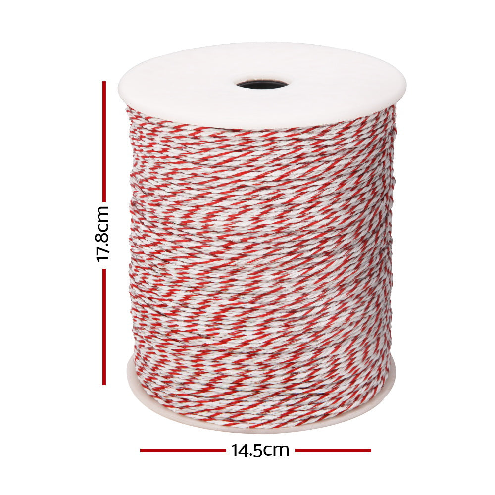 Fencing: Giantz Electric Fence Poly Wire 500M Insulator