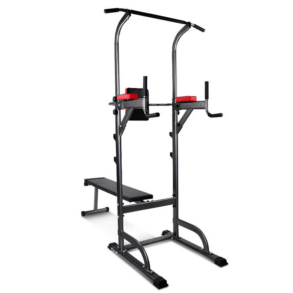 Exercise Benches: Everfit Weight Bench Chin Up Bar Bench Press Home Gym 380kg Capacity