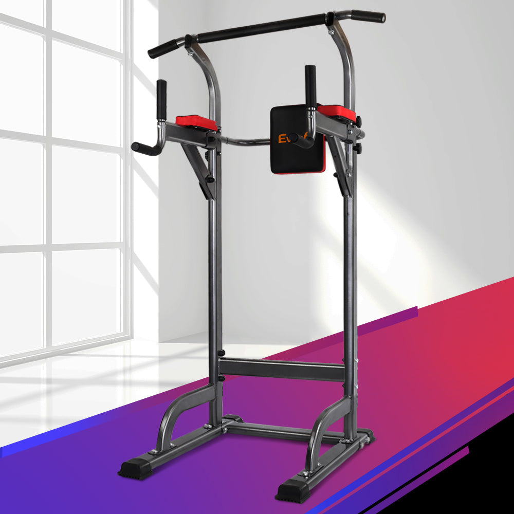 Exercise Benches: Everfit Weight Bench Chin Up Tower Bench Press Home Gym Wokout 200kg Capacity