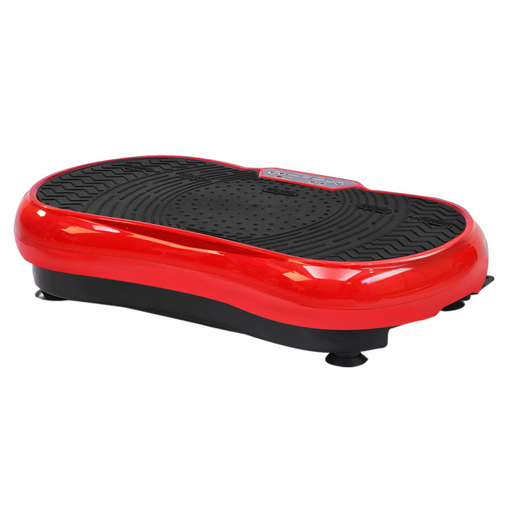 Vibration Exercise Machines: Everfit Vibration Machine Platform Vibrator Resistance Rope Home Fitness Red