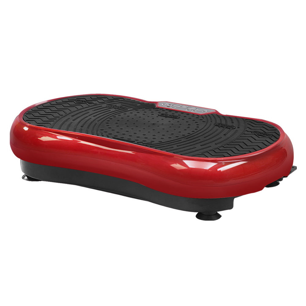 Vibration Exercise Machines: Everfit Vibration Machine Platform Resistance Rope Home Fitness Dark Red