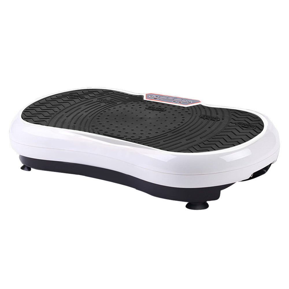 Vibration Exercise Machines: Everfit Vibration Machine Platform Vibrator Resistance Rope Home Fitness White