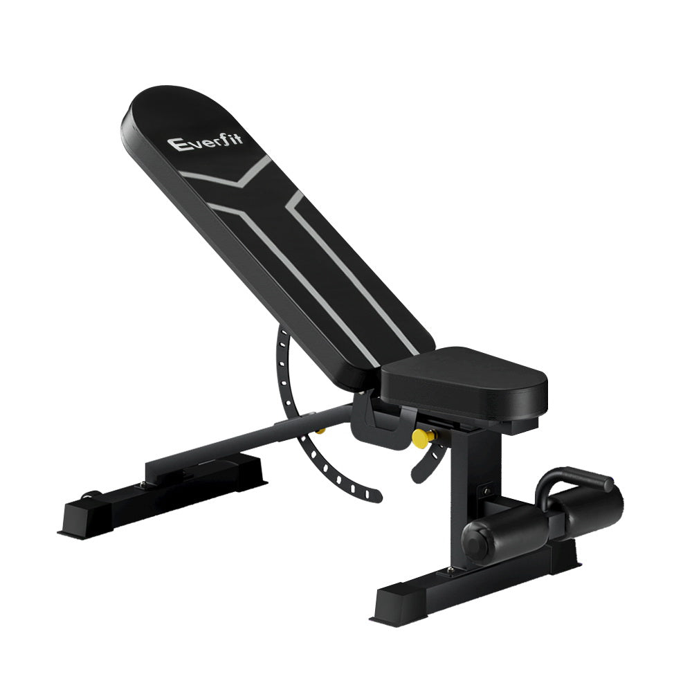 Exercise Benches: Everfit Weight Bench Adjustable FID Bench Press Home Gym 450kg Capacity