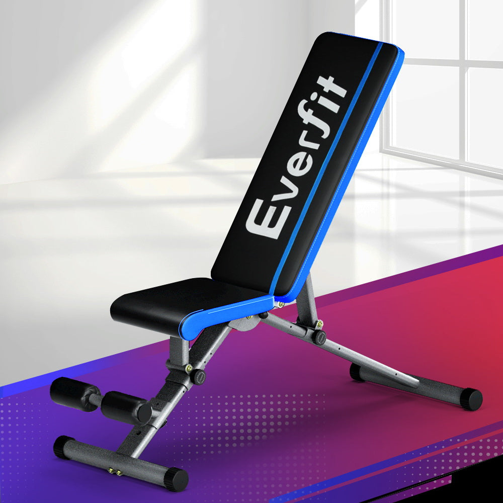 Exercise Benches: Everfit Weight Bench Adjustable FID Bench Press Home Gym 330kg Capacity
