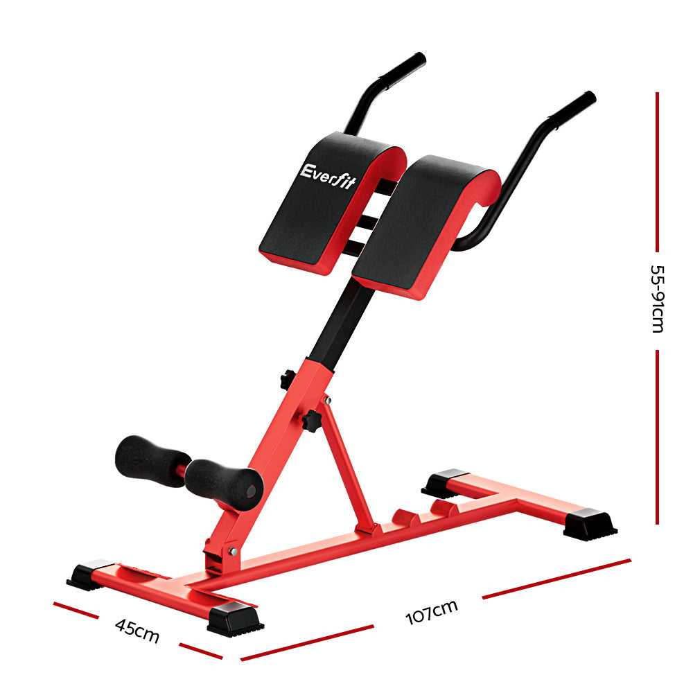 Exercise Benches: Everfit Weight Bench Adjustable Roman Chair 10 in 1 Home Gym Fitness 200kg