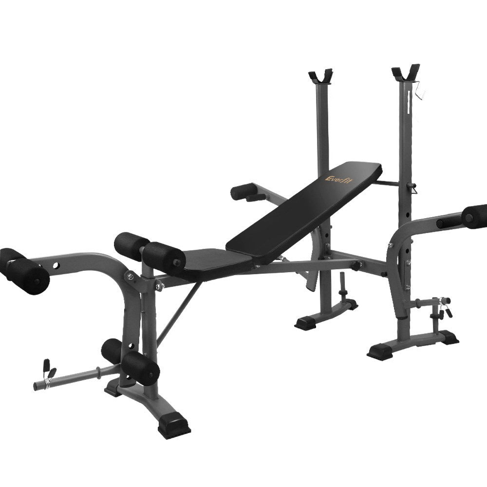 Exercise Benches: Everfit Weight Bench 8 in 1 Bench Press Adjustable Home Gym Station 200kg
