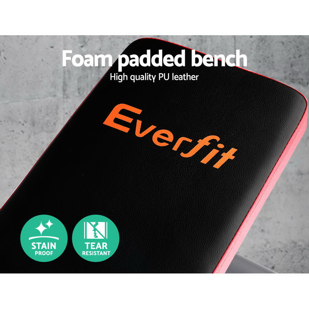 Exercise Benches: Everfit Weight Bench Squat Rack Bench Press Home Gym Equipment 200kg