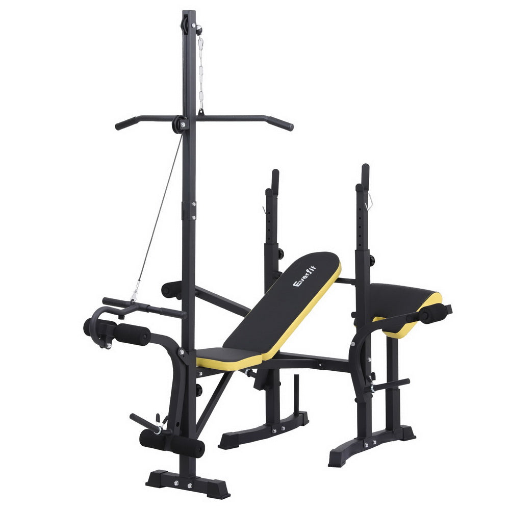 Gym Equipment & Accessories: Everfit  Weight Bench 14in1 Press Multi-Station Fitness Home Gym Equipment