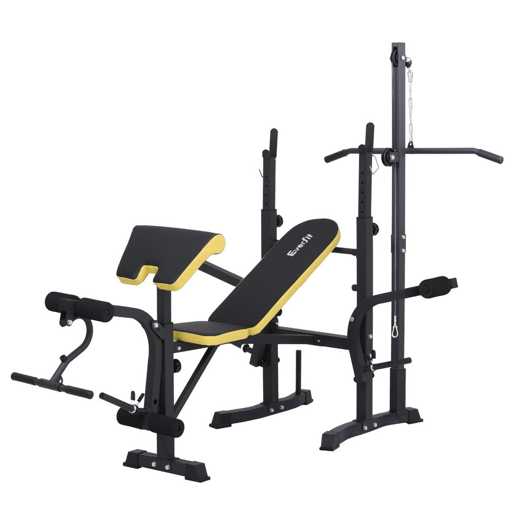 Gym Equipment & Accessories: Everfit  Weight Bench 14in1 Press Multi-Station Fitness Home Gym Equipment