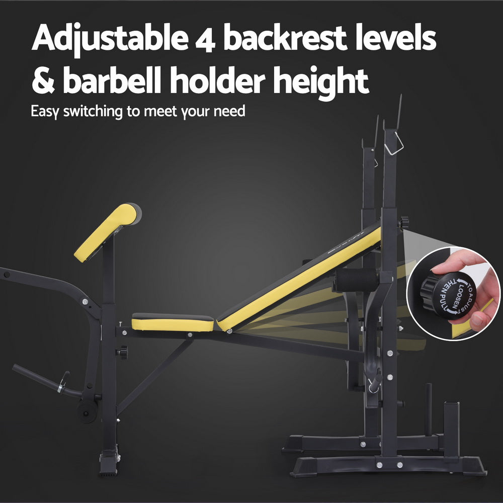 Gym Equipment & Accessories: Everfit  Weight Bench 14in1 Press Multi-Station Fitness Home Gym Equipment